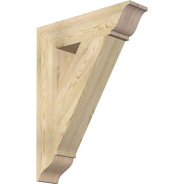 Ekena Millwork Traditional Traditional Rough Sawn Bracket, Douglas Fir, 6"W x 26"D x 34"H BKT06X26X34TRA01RDF - main